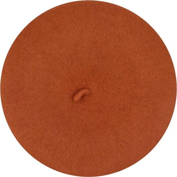 Accessories - Women Wool Beret Hat French Style Solid Color